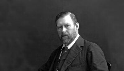 Ritratto dello scrittore irlandese Bram Stoker, autore di Dracula