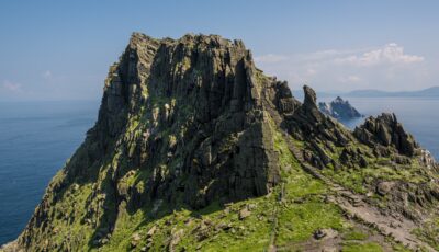 Scalinata in pietra di Skellig Michael apparsa nella saga di Star Wars