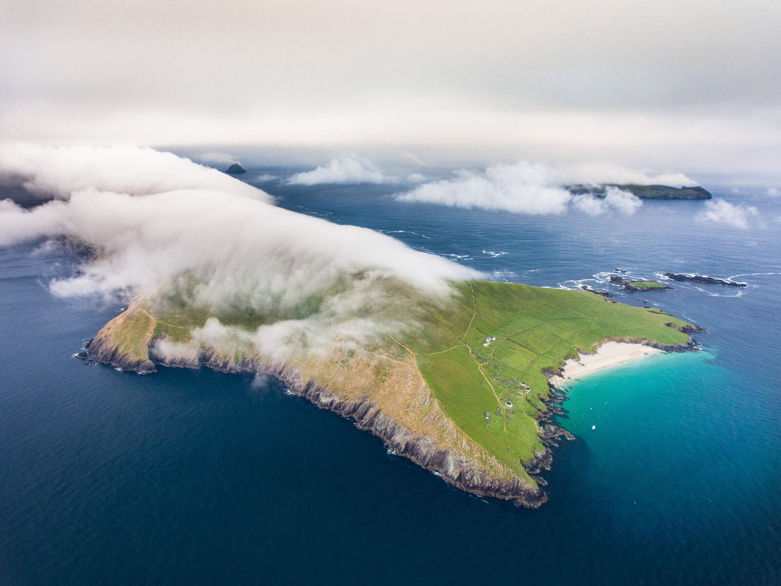 Vista aerea dell'Isola di Great Blasket - © Tom Archer