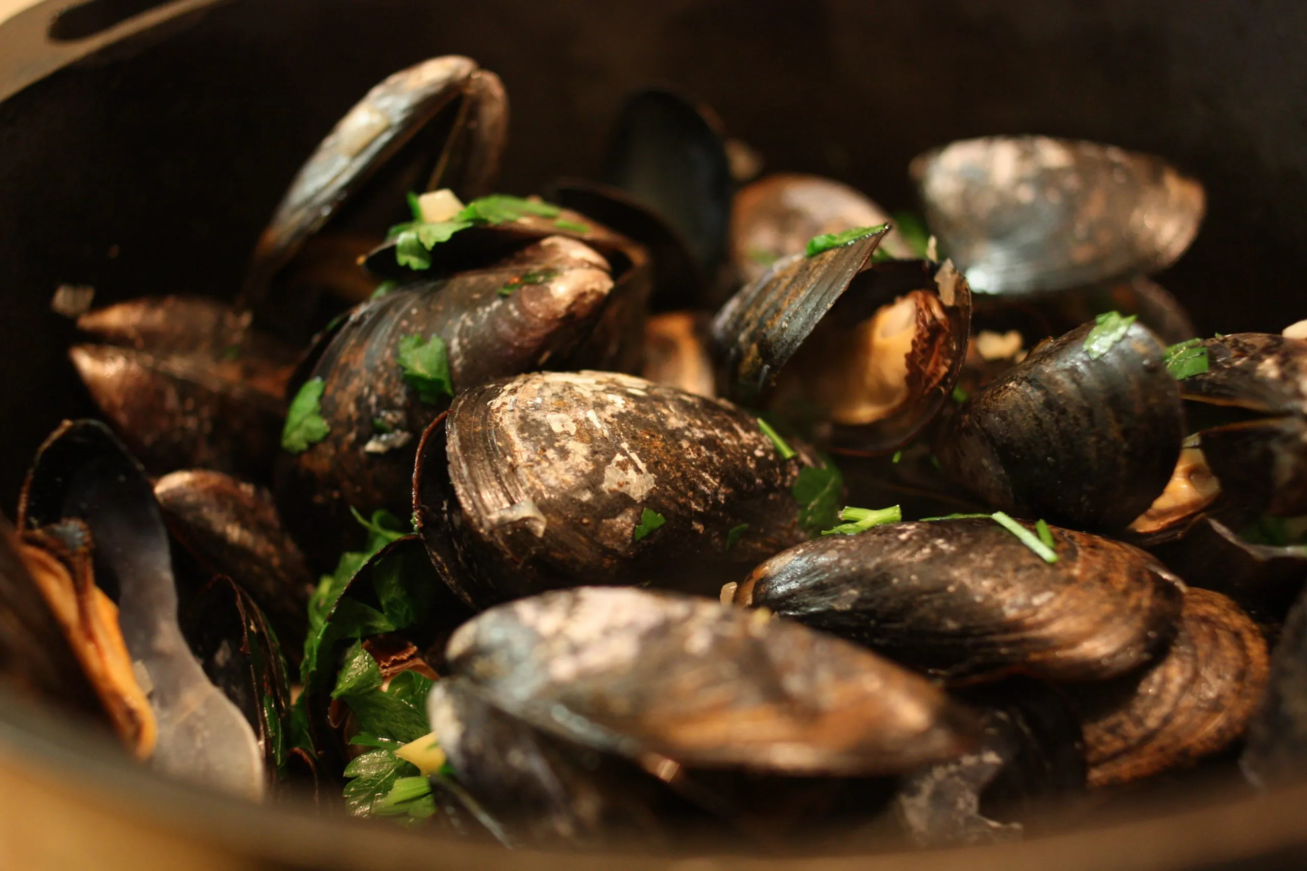 Le Cozze alla Guinness