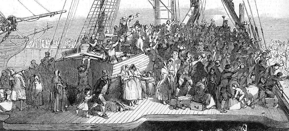 L’emigrazione irlandese verso gli Stati Uniti