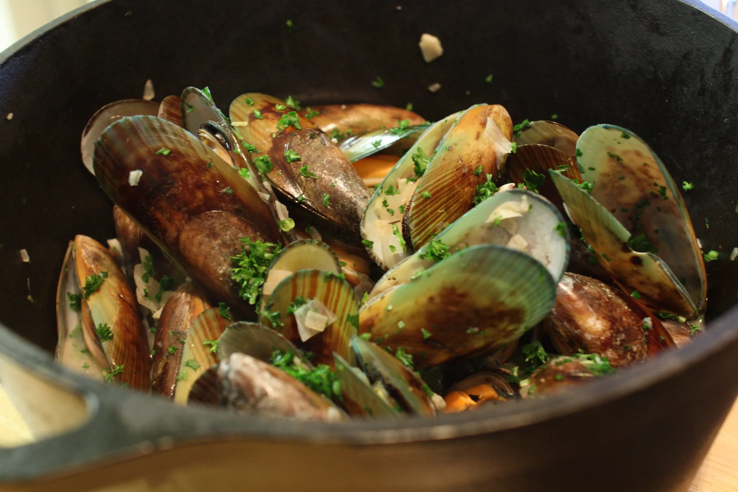 Le cozze impanate all’aglio