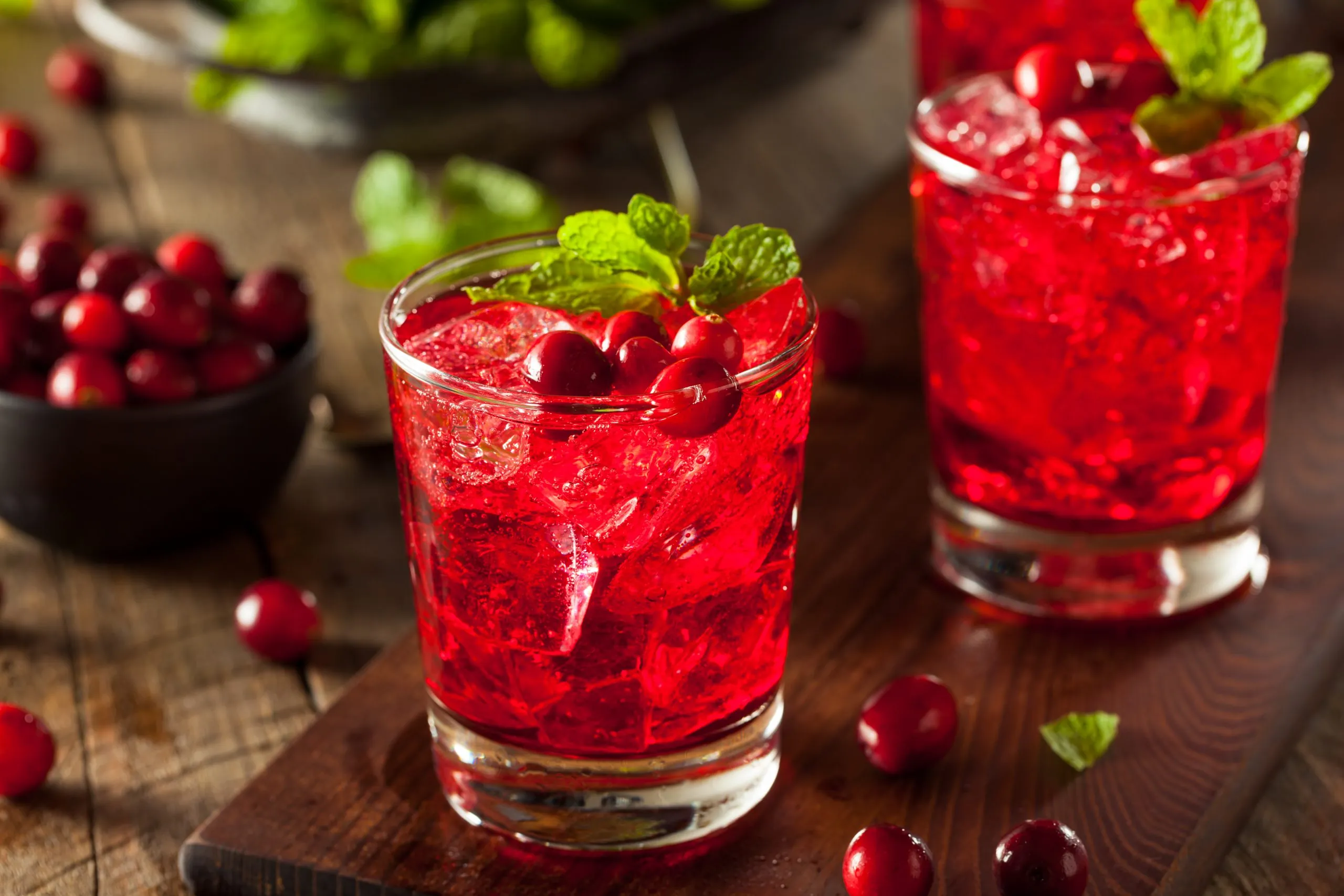 Il succo di mirtillo rosso