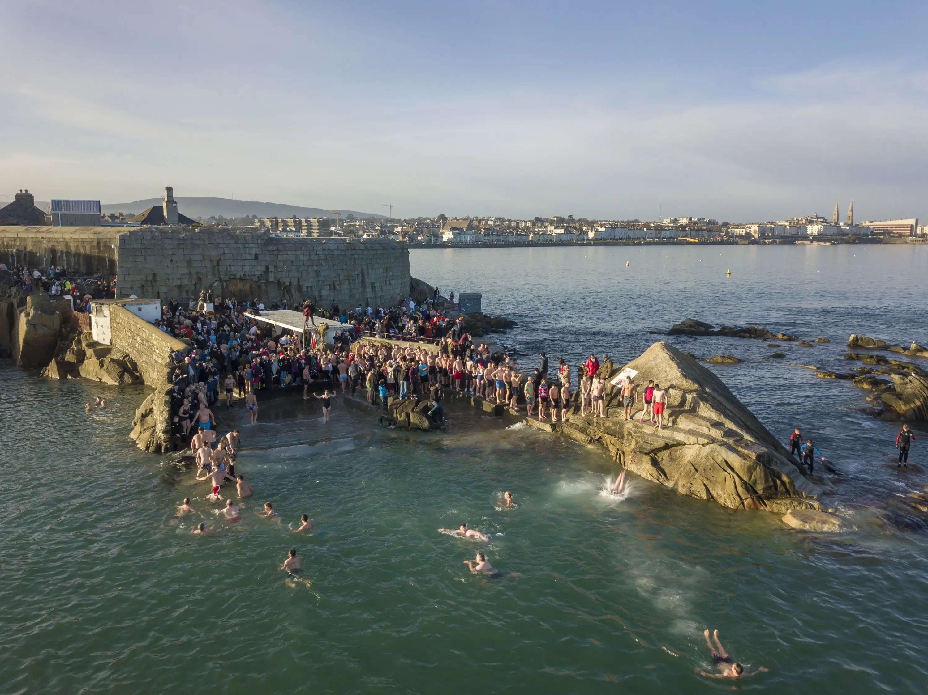 Bagno di ghiaccio natalizio