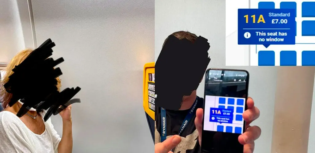 Ryanair risponde con aplomb a una passeggera scontenta di non avere il finestrino accanto al suo posto