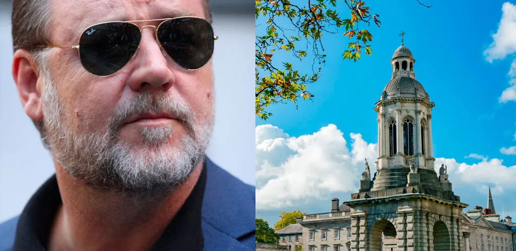 Russel Crowe, avvistato al Trinity College per le riprese di un film sugli esorcismi