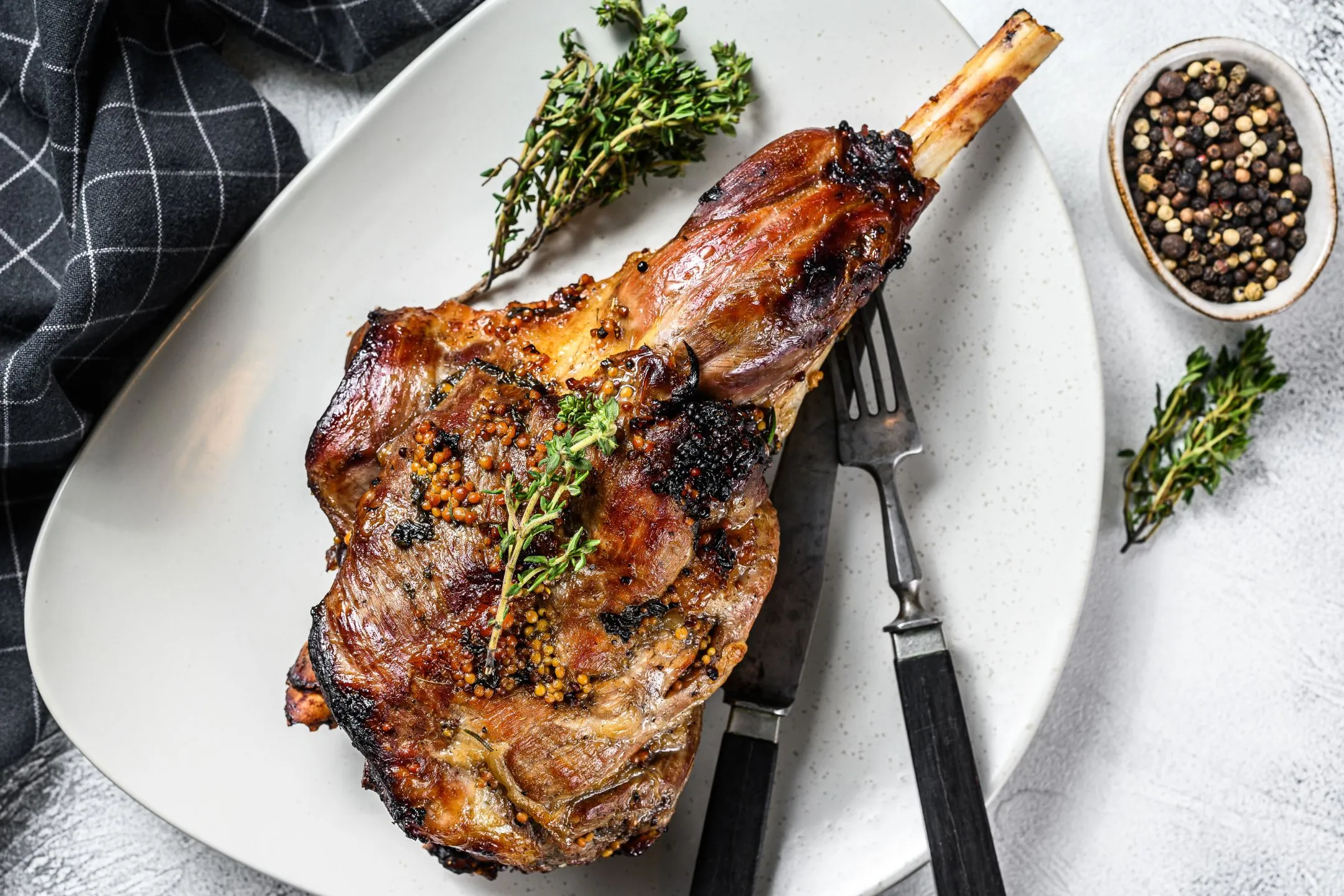 Gigot d’agneau rôti