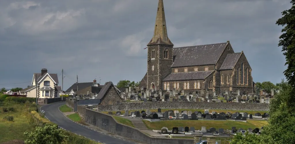 L’église de Drumcree près de Portadown, dans le comté d’Armagh, photographiée en juillet 2018.